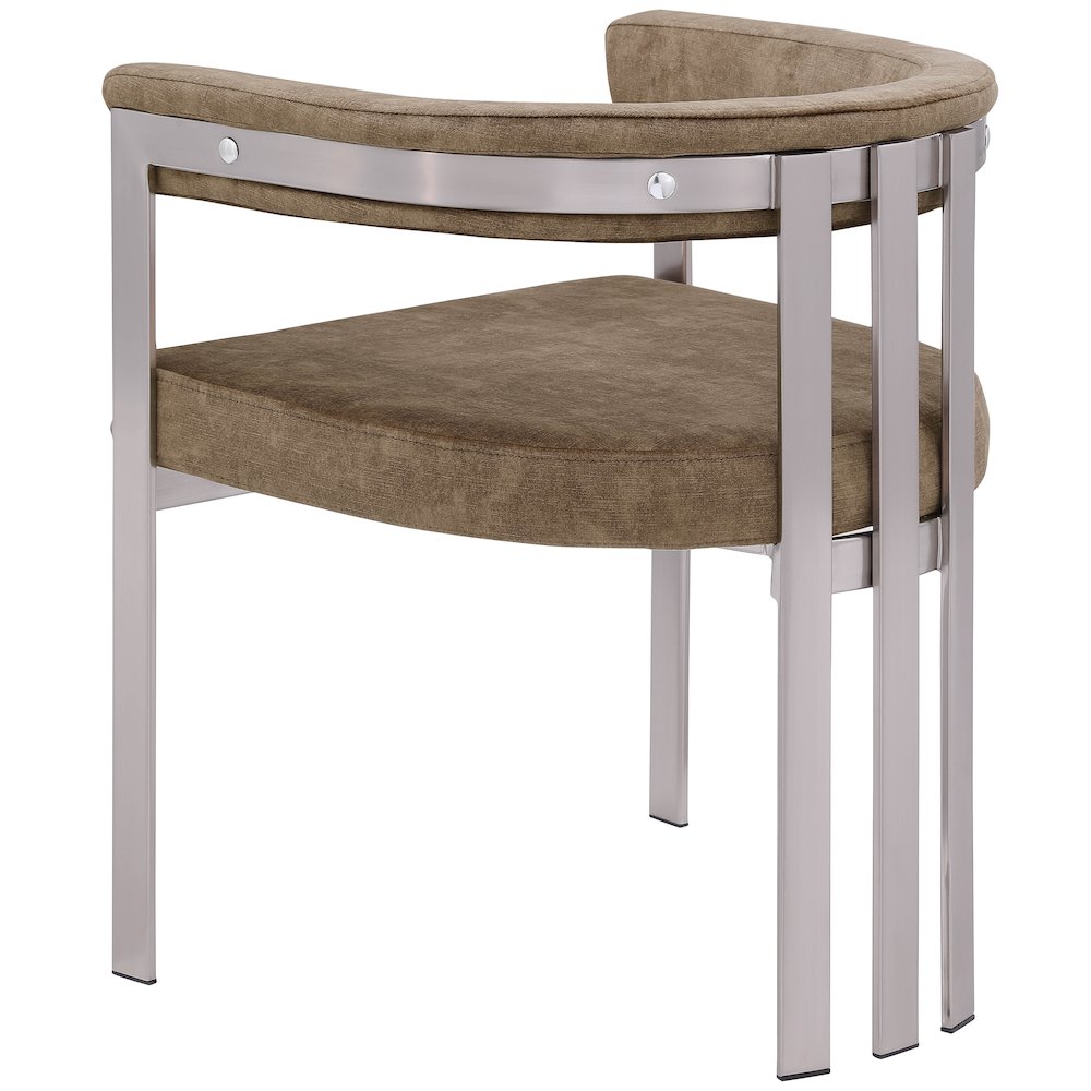 Marcello Brown Velvet Dining Chair, Set of 2