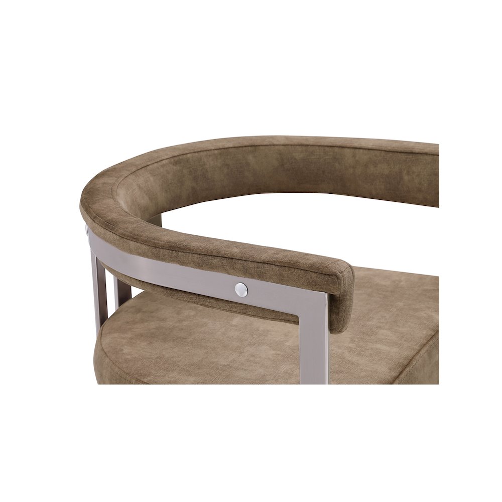 Marcello Brown Velvet Dining Chair, Set of 2