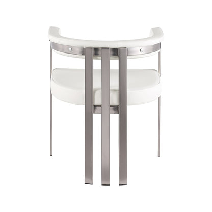 Marcello Cream Vegan Leather Dining Chair, Set of 2