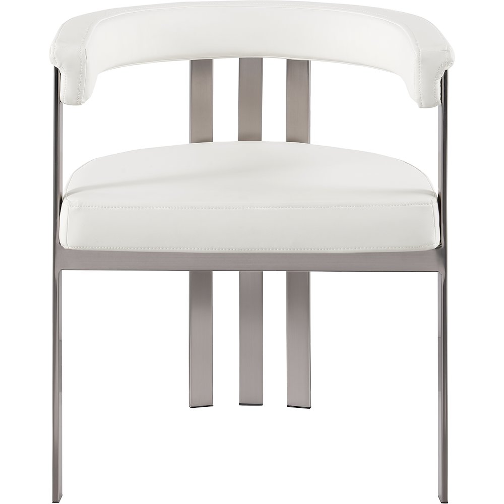 Marcello Cream Vegan Leather Dining Chair, Set of 2