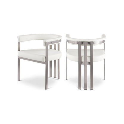Marcello Cream Vegan Leather Dining Chair, Set of 2