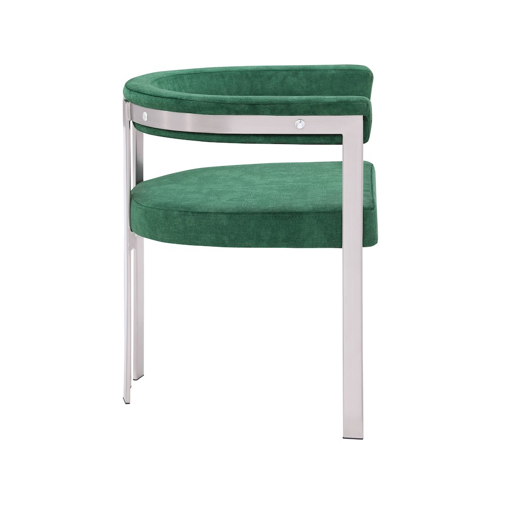 Marcello Green Velvet Dining Chair, Set of 2