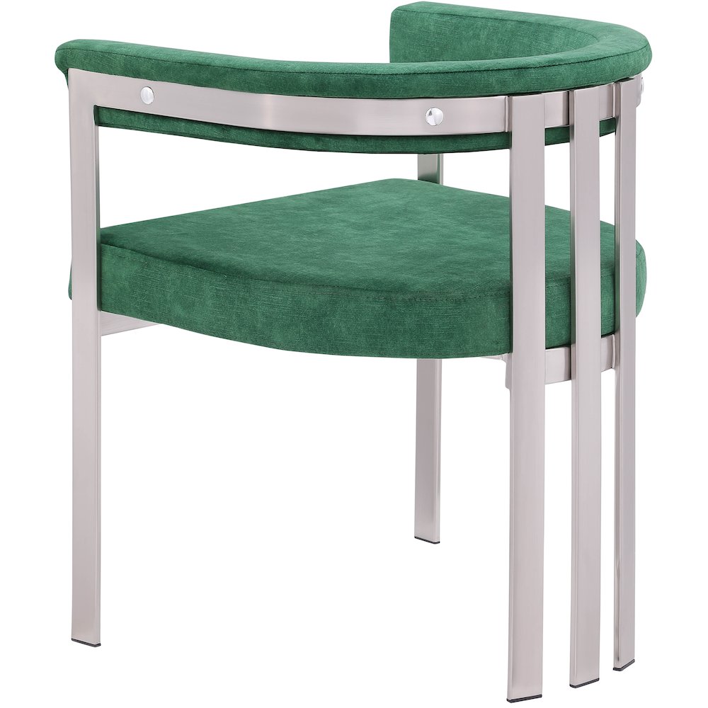 Marcello Green Velvet Dining Chair, Set of 2