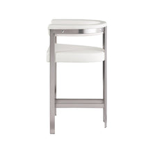 Marcello Cream Vegan Leather Counter Stool, Set of 2