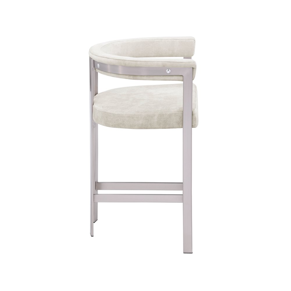 Marcello Stone Velvet Counter Stool, Set of 2