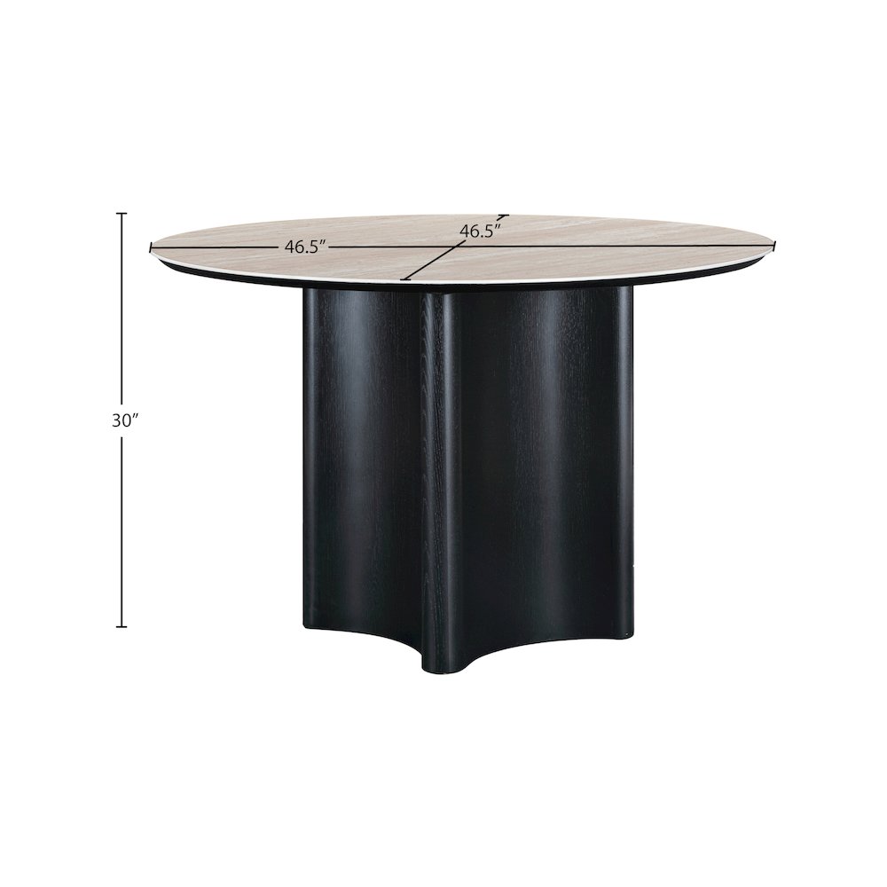 Corvina Black Oak Veneer Dining Table