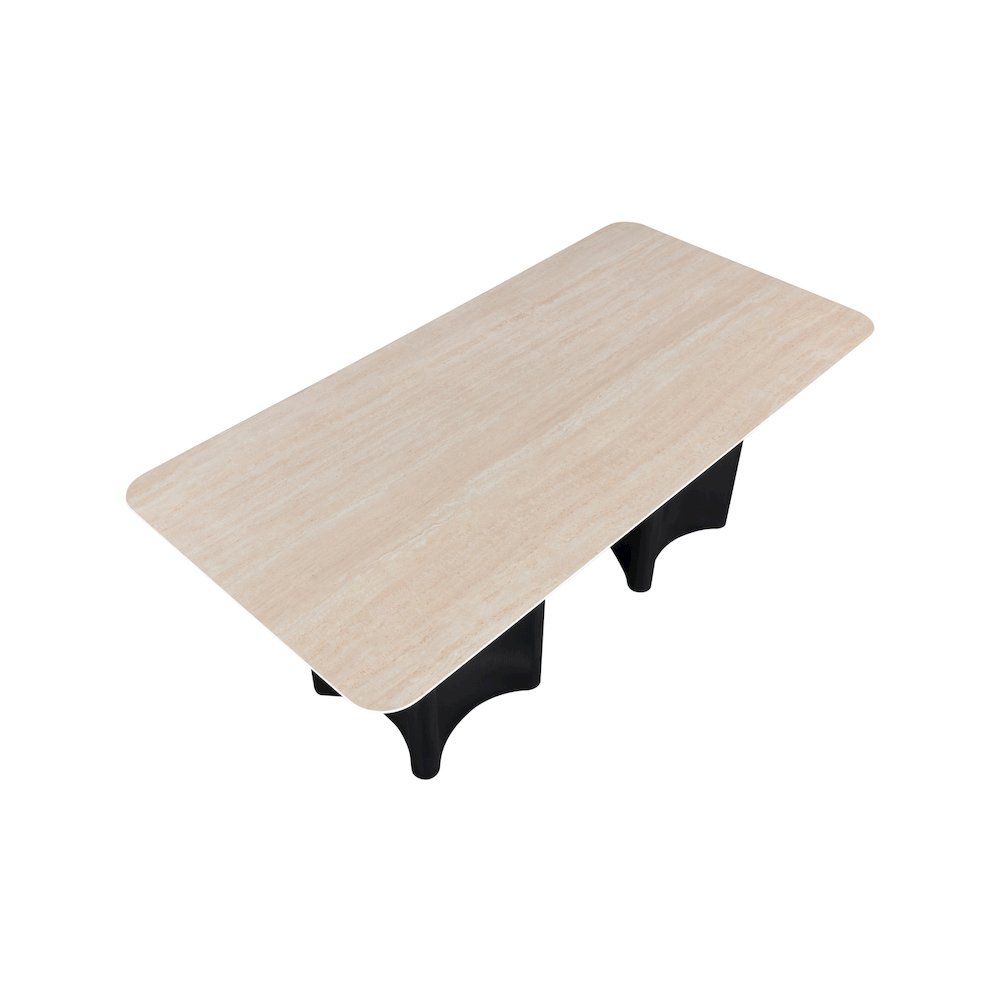 Corvina Black Oak Veneer Dining Table