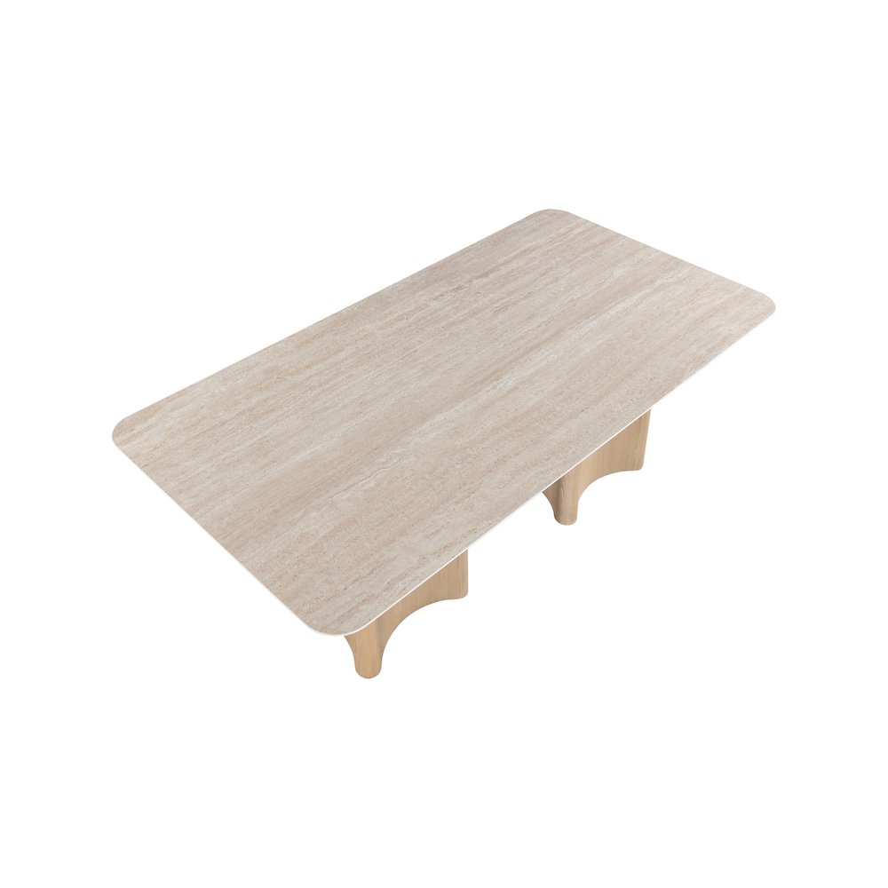Corvina Natural Oak Veneer Dining Table