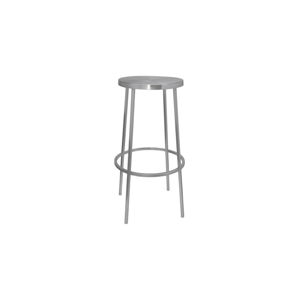Tyson Silver Iron Bar Stool
