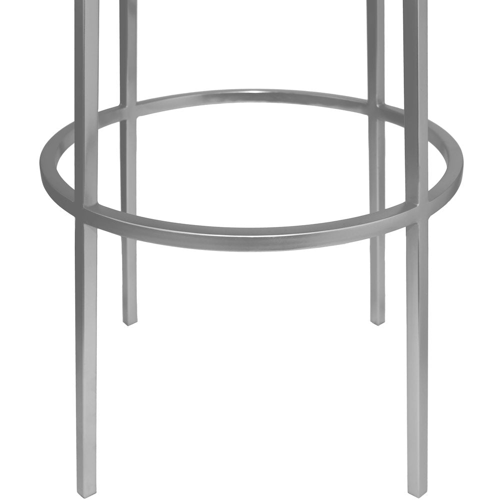 Tyson Silver Iron Bar Stool
