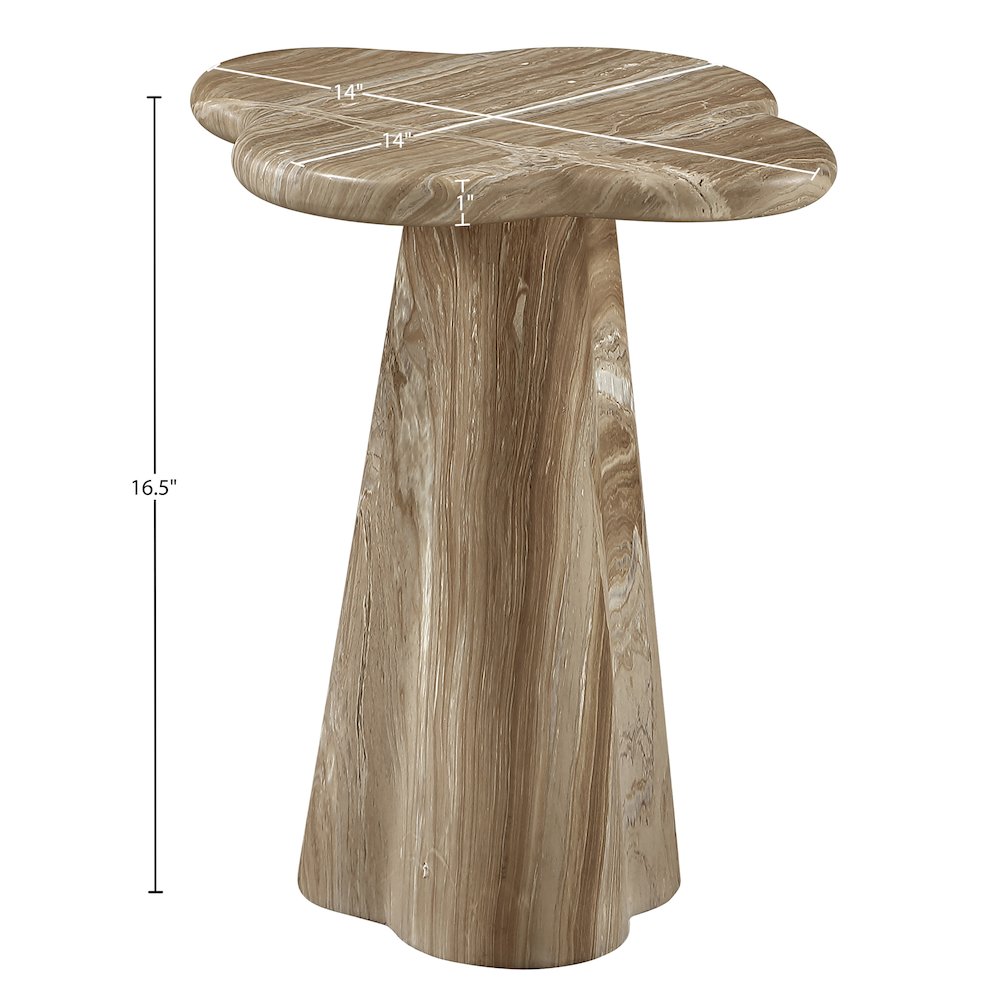 Nola Beige Concrete Indoor/Outdoor End Table