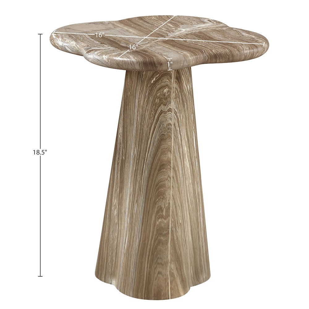 Nola Beige Concrete Indoor/Outdoor End Table
