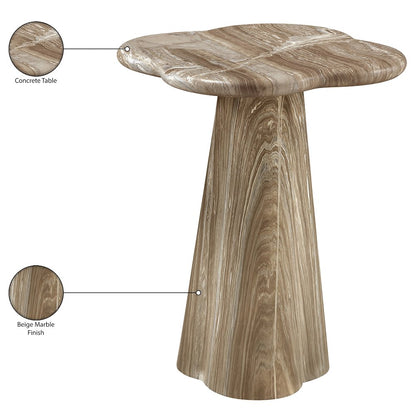 Nola Beige Concrete Indoor/Outdoor End Table