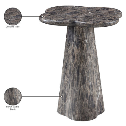 Nola Brown Concrete Indoor/Outdoor End Table