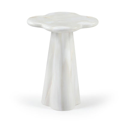 Nola White Concrete Indoor/Outdoor End Table