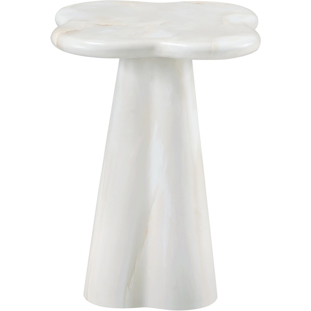 Nola White Concrete Indoor/Outdoor End Table