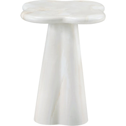 Nola White Concrete Indoor/Outdoor End Table