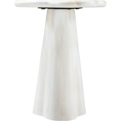 Nola White Concrete Indoor/Outdoor End Table