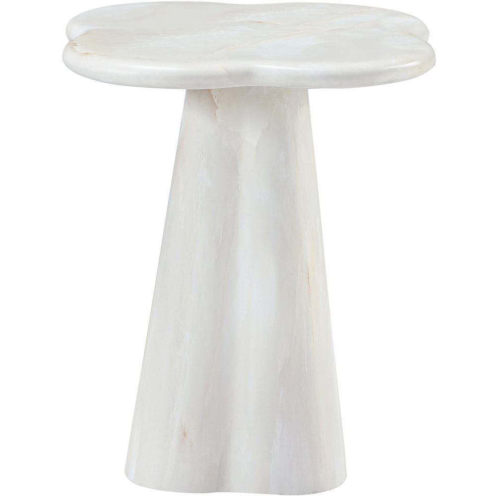 Nola White Concrete Indoor/Outdoor End Table