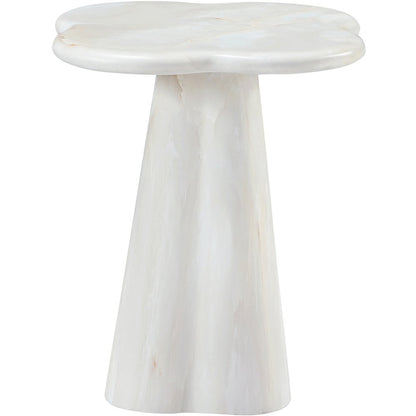 Nola White Concrete Indoor/Outdoor End Table