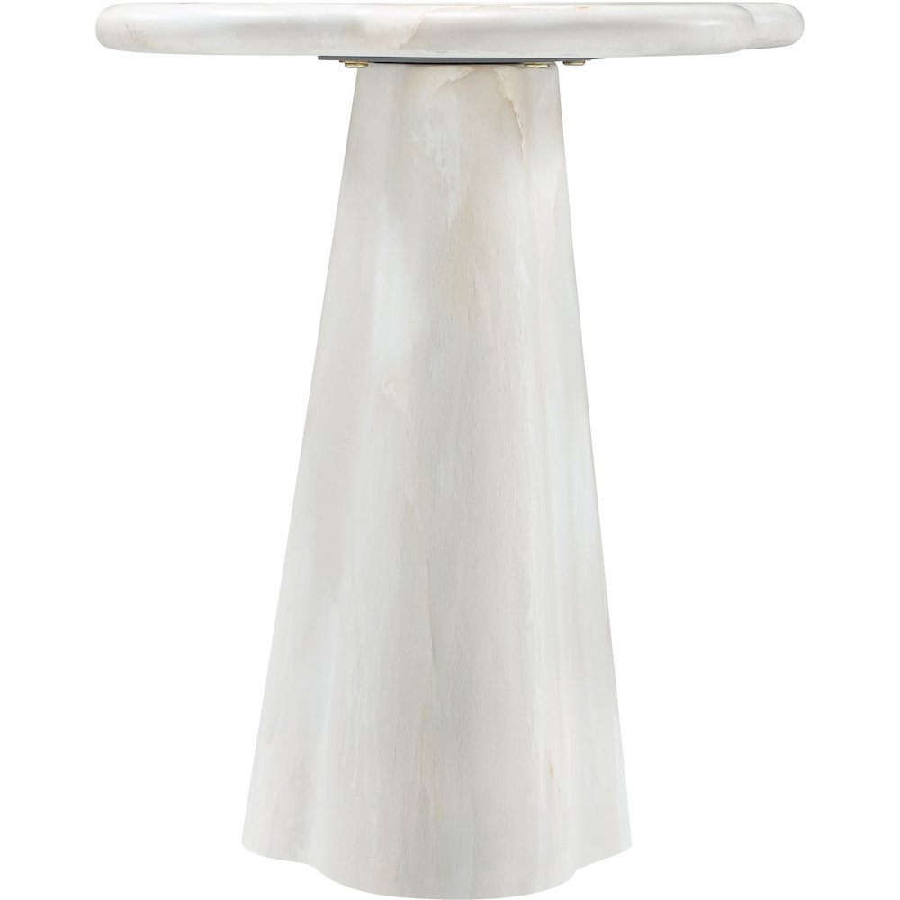 Nola White Concrete Indoor/Outdoor End Table
