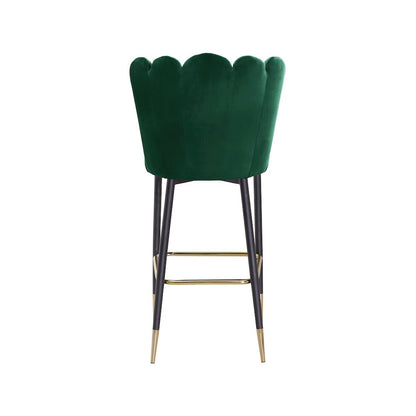 Lily Green Velvet Stool, Set of 2