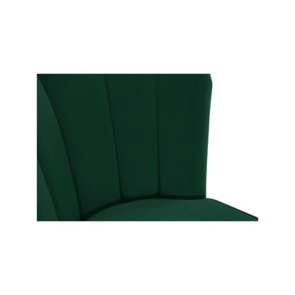 Lily Green Velvet Stool, Set of 2