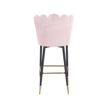 Lily Pink Velvet Stool, Set of 2