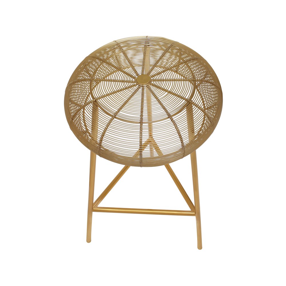 Tuscany Gold Metal Counter Stool