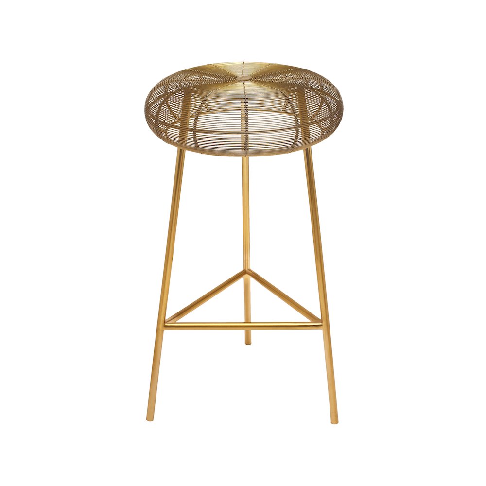 Tuscany Gold Metal Bar Stool