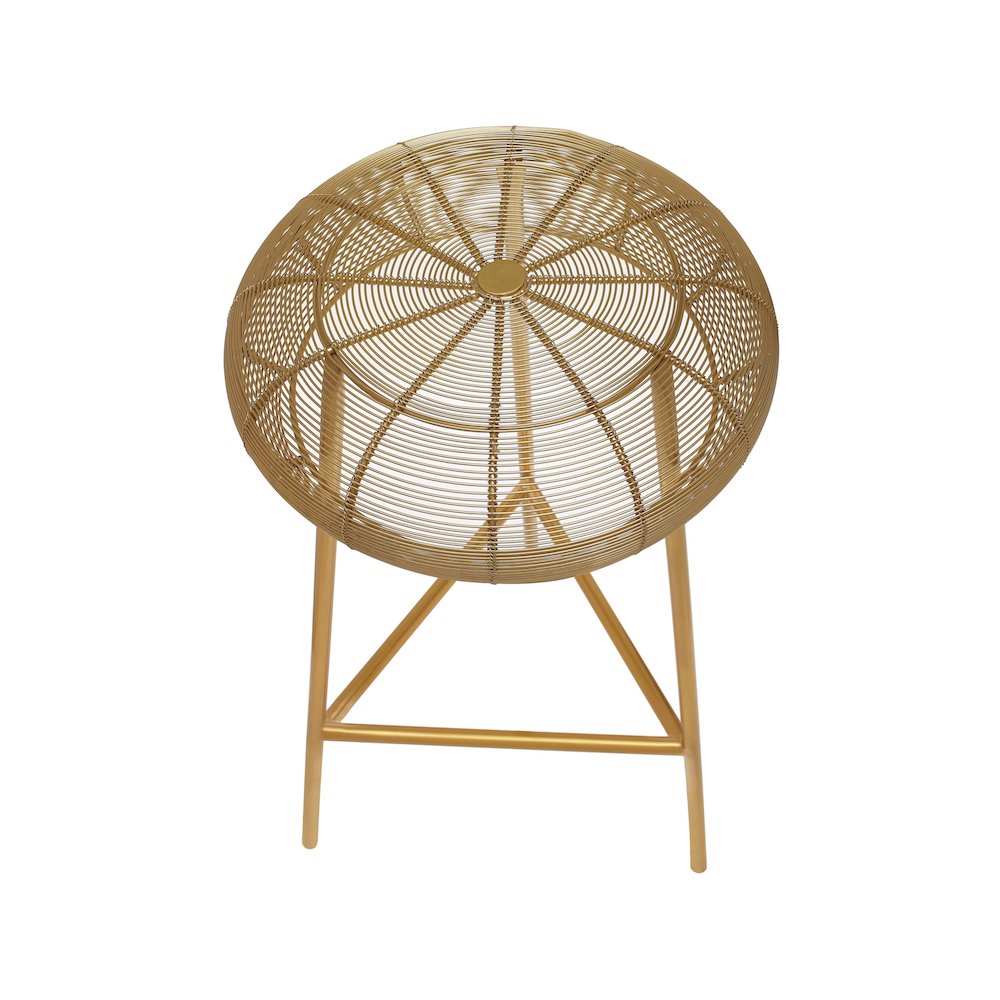 Tuscany Gold Metal Bar Stool