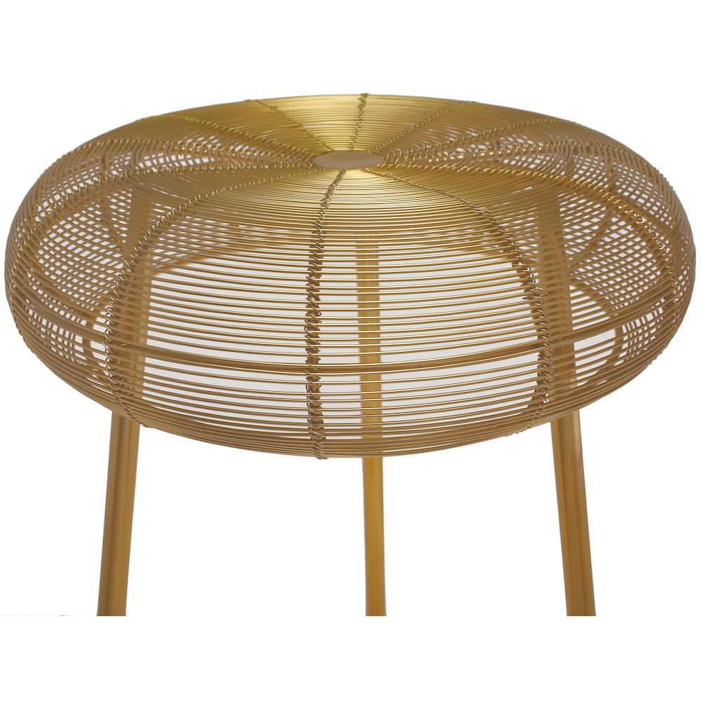 Tuscany Gold Metal Bar Stool