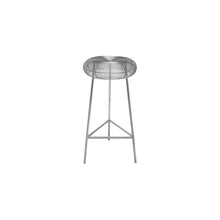 Tuscany Silver Metal Bar Stool