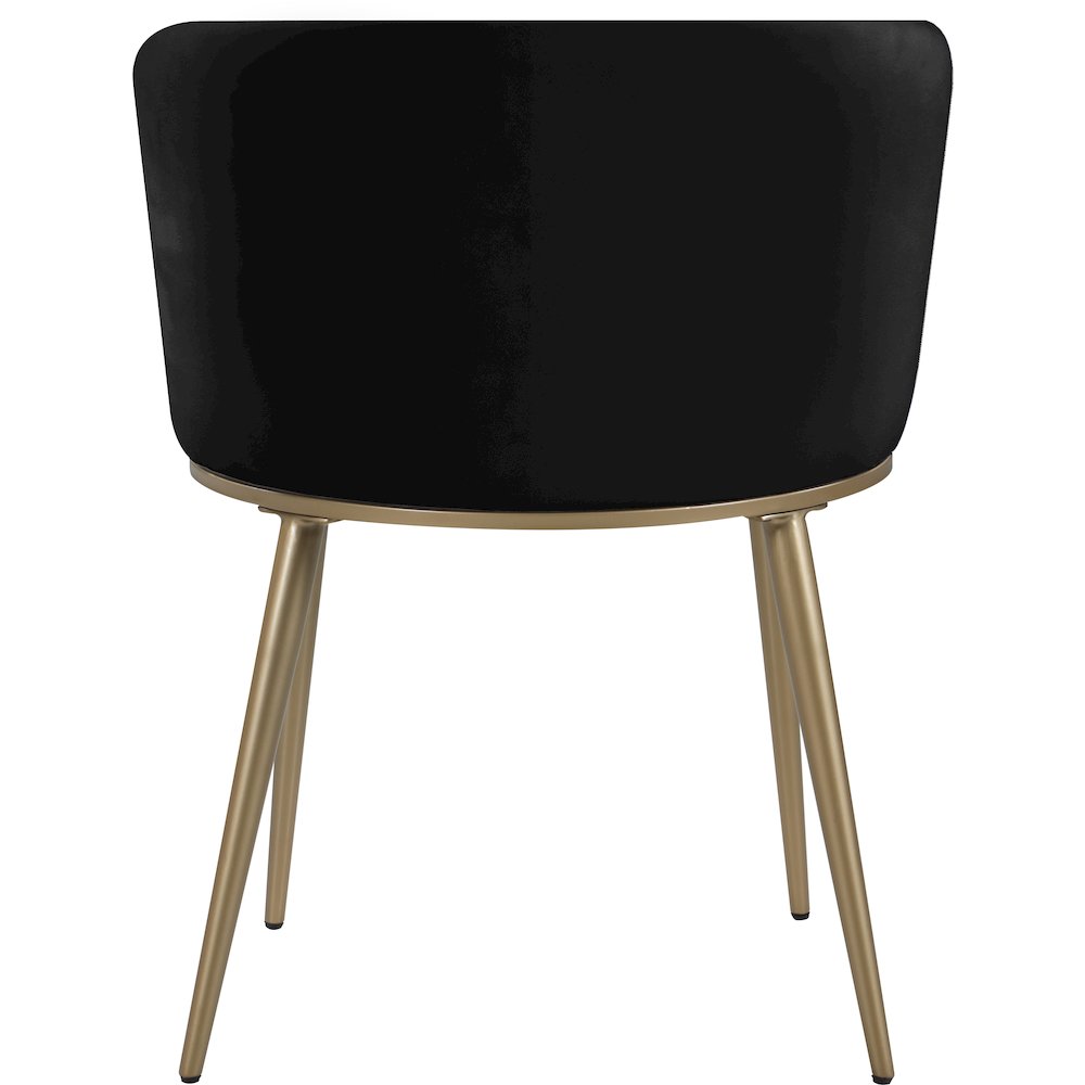 Skylar Black Velvet Dining Chair, Set of 2
