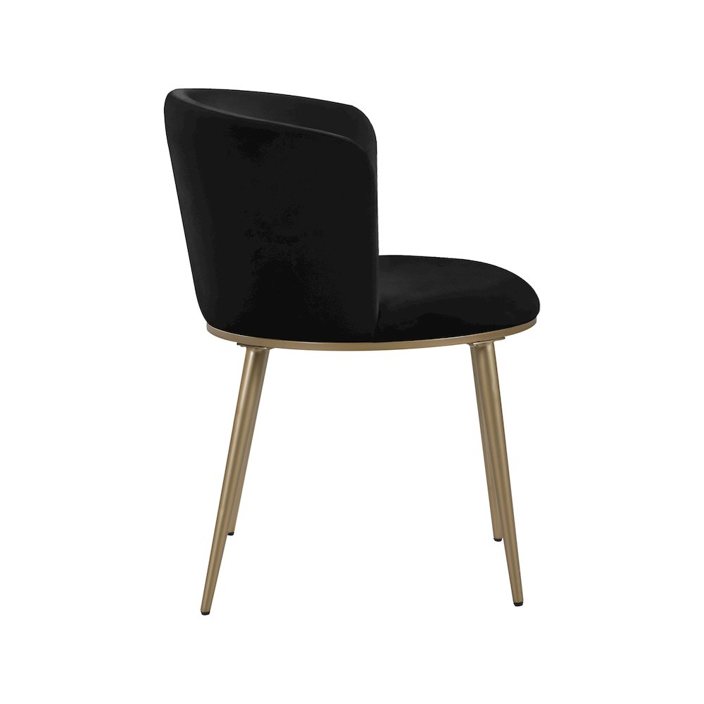 Skylar Black Velvet Dining Chair, Set of 2