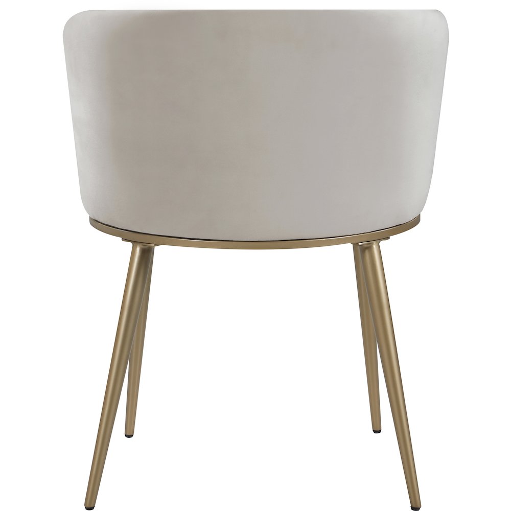 Skylar Cream Velvet Dining Chair, Set of 2
