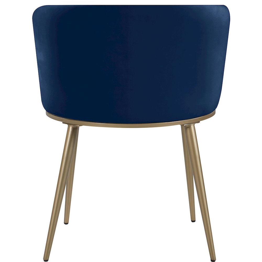 Skylar Navy Velvet Dining Chair, Set of 2