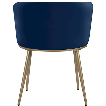 Skylar Navy Velvet Dining Chair, Set of 2