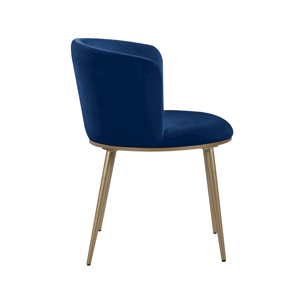 Skylar Navy Velvet Dining Chair, Set of 2