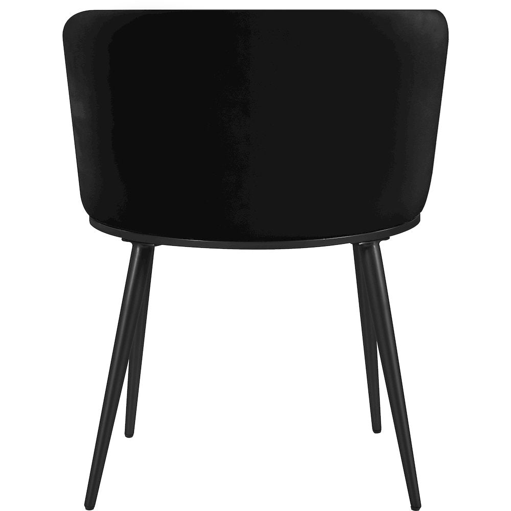 Skylar Black Velvet Dining Chair, Set of 2