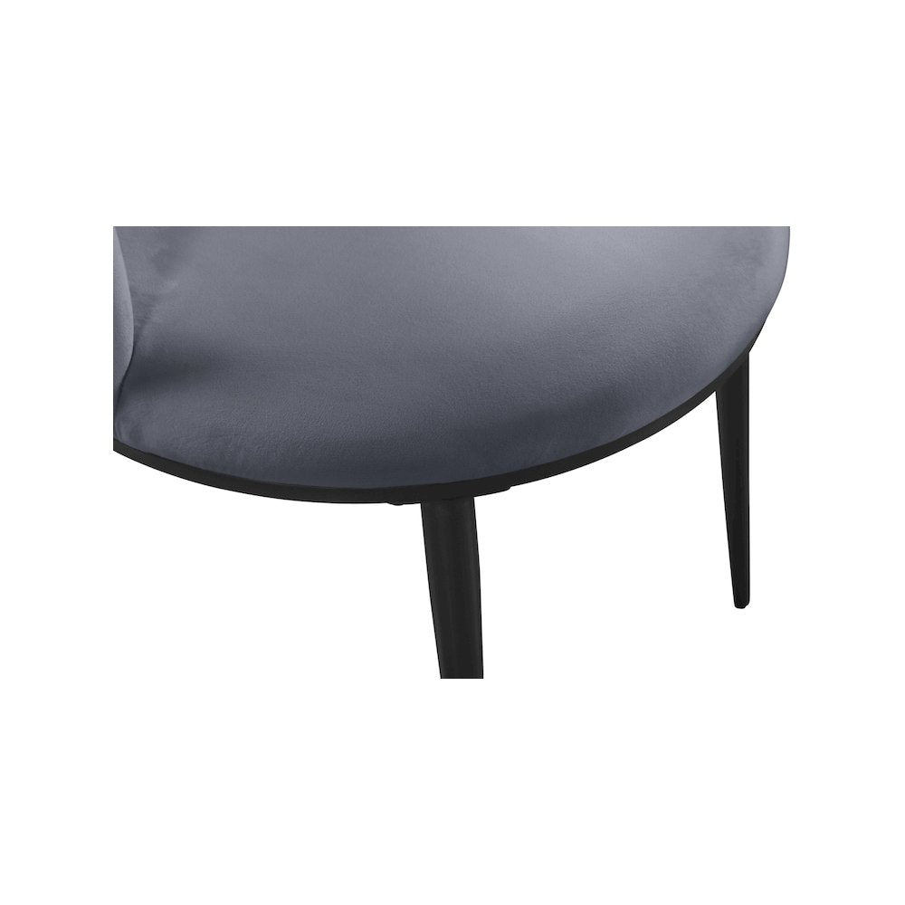 Skylar Grey Velvet Dining Chair, Set of 2
