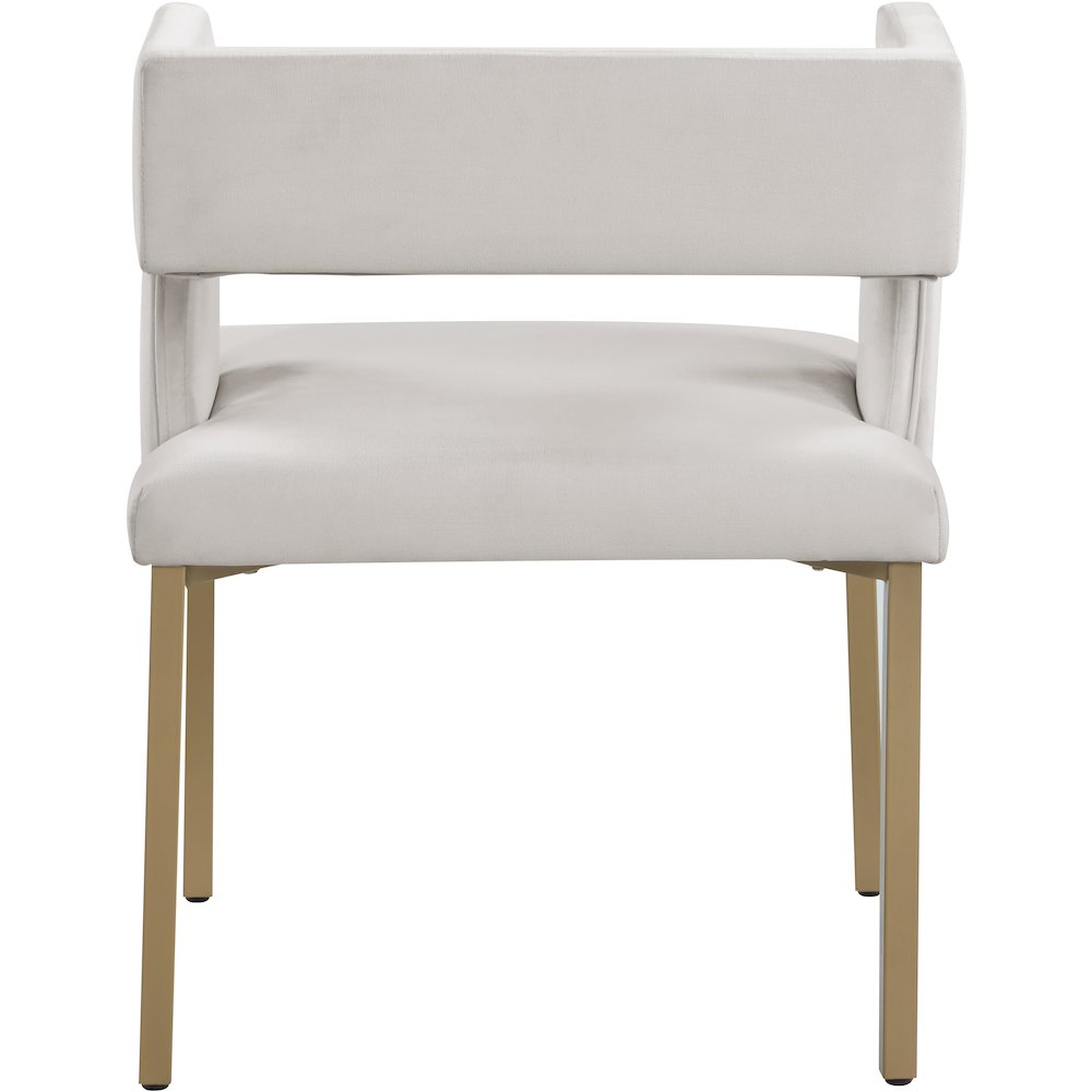 Caleb Cream Velvet Dining Chair, Set of 2