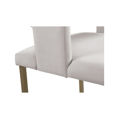 Caleb Cream Velvet Dining Chair, Set of 2