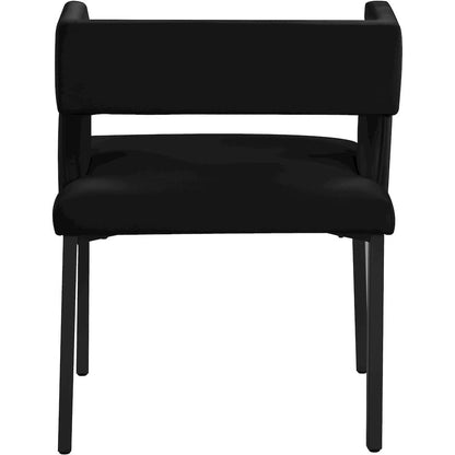 Caleb Black Velvet Dining Chair, Set of 2