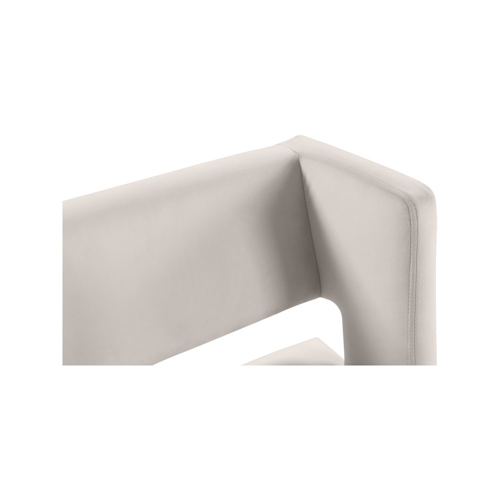Caleb Cream Velvet Counter Stool, Set of 2