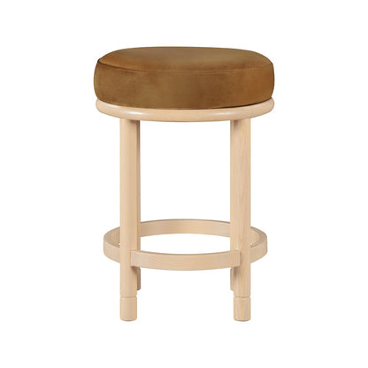 Monette Saddle Velvet Counter Stool