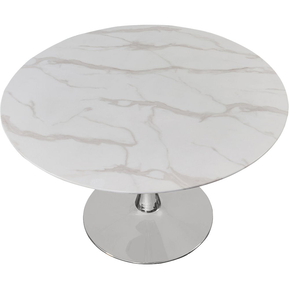 Holly Chrome Dining Table