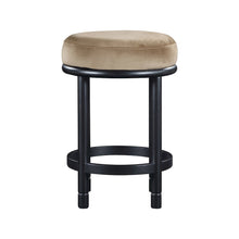 Monette Beige Velvet Counter Stool