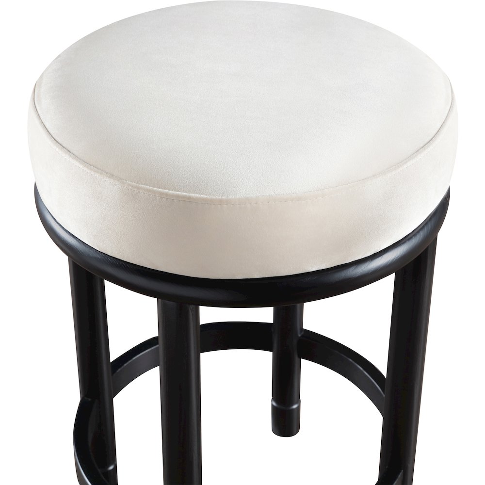 Monette Cream Velvet Counter Stool
