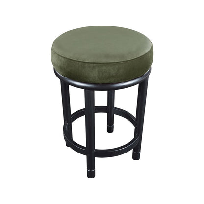 Monette Green Velvet Counter Stool